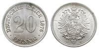 Niemcy, 20 fenigów, 1876/H