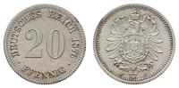 Niemcy, 20 fenigów, 1876 F