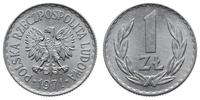 1 złoty 1971, Warszawa, Pięknie zachowany., Parc