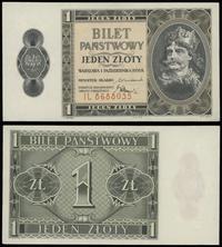 1 złoty 1.10.1938, IL 8688035, prawy dolny róg l