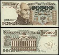 50 000 złotych 1.12.1989, seria AC 1746337, pięk