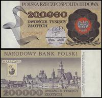 200 000 złotych 1.12.1989, seria R 0200908, wyśm