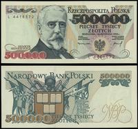500 000 złotych 16.11.1993, seria L 4416572, pię