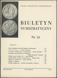 Biuletyn Numizmatyczny, zeszyt nr 18/1966, opraw