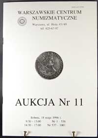 WCN Aukcja nr 11, 18.V.1996, 1001 pozycji- monet