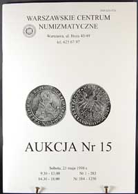 WCN Aukcja nr 15, 23.V.1998, 1250 pozycji- monet