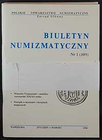 Biuletyn Numizmatyczny, zeszyty nr 1-4/1998, kom
