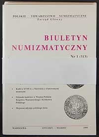Biuletyn Numizmatyczny 1999, komplet, numery 1-4