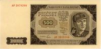 500 złotych 15.07.1948, seria AF, Miłczak 140b