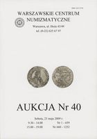 WCN Aukcja nr 40, 23.V.2009, 1252 pozycje- monet