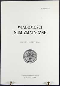 Wiadomości Numizmatyczne, zeszyt 1/2000 (169), o