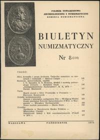 Biuletyn Numizmatyczny, zeszyt nr 8/1976 (116), 