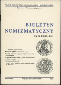 Biuletyn Numizmatyczny, zeszyt nr 10-12/1987 (23
