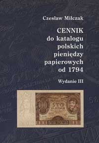 Miłczak Czesław - Cennik do Katalogu Polskich Pi