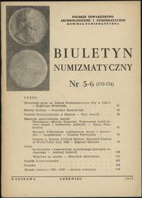 Biuletyn Numizmatyczny, zeszyt nr 5-6/1982 (173-