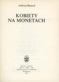 wydawnictwa polskie, Banach Andrzej - Kobiety na monetach, Ossolineum 1988