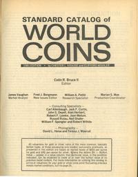 wydawnictwa zagraniczne, Standard Catalog of World Coins, Chester L. Krause and Clifford Mishler, 1..
