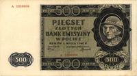 500 złotych 1.03.1940, Miłczak 98