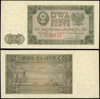 2 złote 1.07.1948, seria I, numeracja 7448749, b