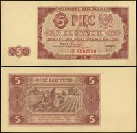 5 złotych 1.07.1948, seria BR, numeracja 0502526