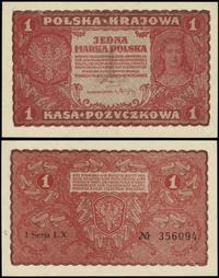 1 marka polska 23.08.1919, seria I-LX, numeracja