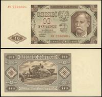 10 złotych 1.07.1948, seria AY, numeracja 226200