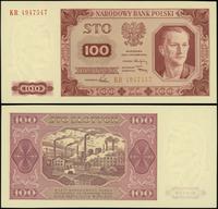 100 złotych 1.07.1948, seria KR, numeracja 49475