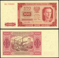 100 złotych 1.07.1948, seria ER, numeracja 77096