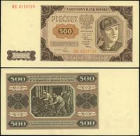 500 złotych 1.07.1948, seria BE, numeracja 61597