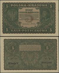 5 marek polskich 23.08.1919, seria II-V, numerac