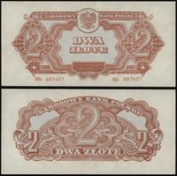 2 złote 1944, seria Bb, numeracja 897407, w klau