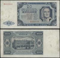 20 złotych 1.07.1948, seria B, numeracja 0269436