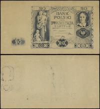 próbny druk banknotu 20 złotych 11.11.1936, bez 