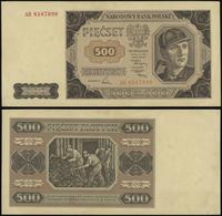 500 złotych 1.07.1948, seria AR, numeracja 85870