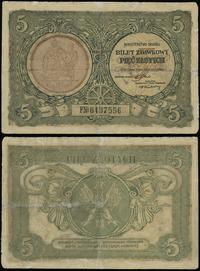 5 złotych 1.05.1925, seria F, numeracja 6437556,