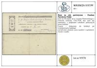 Polska, kwit na 50 marek od p. Lucjana Piotrowskiego z Gniezna, Gniezno 4.XI.1918