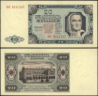 20 złotych 1.07.1948, seria DU, numeracja 914133