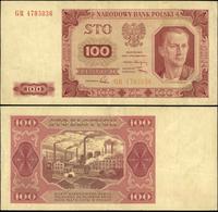 100 złotych 1.07.1948, seria GR, numeracja 47850