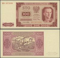 100 złotych 1.07.1948, seria KB, numeracja 48720