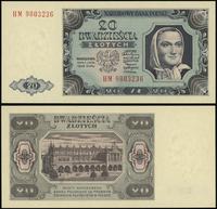 20 złotych 1.07.1948, seria HM, numeracja 980323