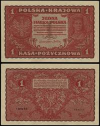 1 marka polska 23.08.1919, seria I-BK, numeracja