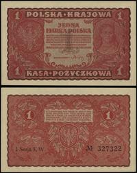 1 marka polska 23.08.1919, seria I-KW, numeracja