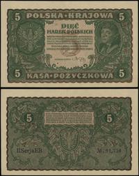 5 marek polskich 23.08.1919, seria II-EB, numera
