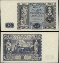 20 złotych 11.11.1936, seria AD, numeracja 43124