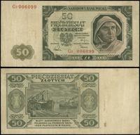 50 złotych 1.07.1948, seria G2, numeracja 006099