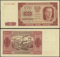 100 złotych 1.07.1948, seria FY, numeracja 81711