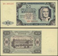 20 złotych 1.07.1948, seria HN, numeracja 309159