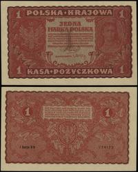 1 marka polska 23.08.1919, seria I-BB, numeracja