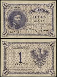 1 złoty 28.02.1919, seria 15 B, numeracja 095014