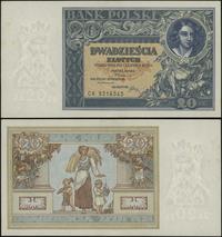 20 złotych 20.06.1931, seria CN, numeracja 95165